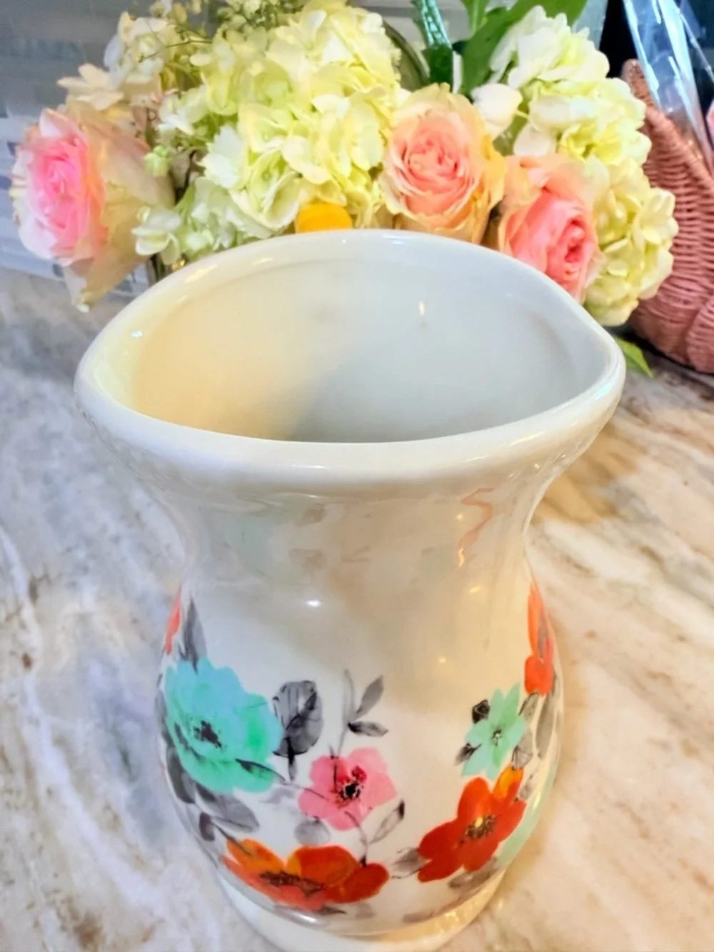 Pioneer Woman  Flea Market 2 Quart Pitcher Floral Design